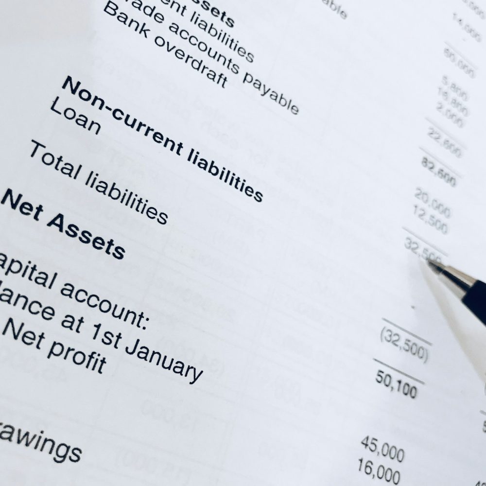 Pen with balance sheet. Suitable for accounting and finance concept 59